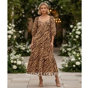 geisha designs floral applique maxi dress Alana Dress Geisha Designs by Paras and Shalini